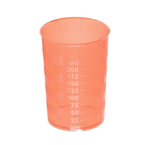 10 x melinip Schnabelbecher standard, Unterteil, 200 ml, rot