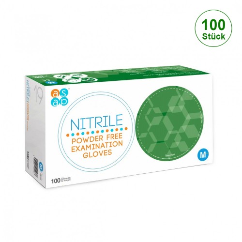 ASAP® Nitrile Powder Free Examination Gloves (Pack of 100)
