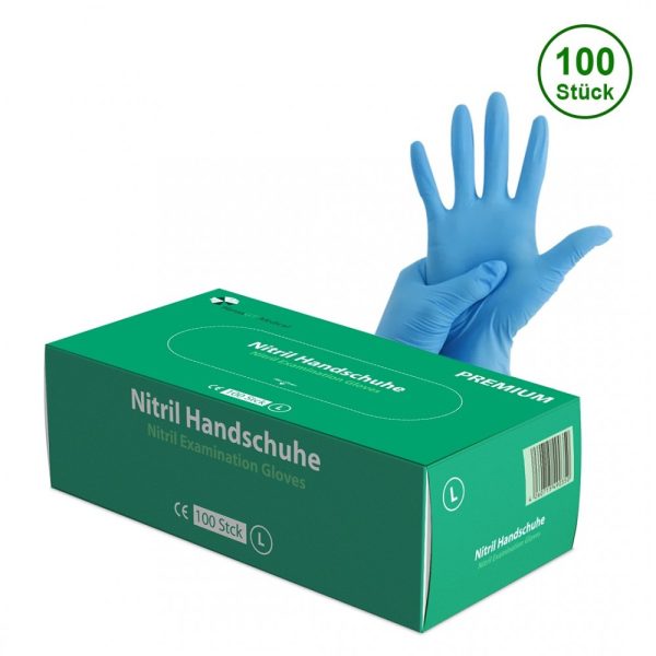 HansaGT Medical Nitril Handschuhe blau, Gr. S